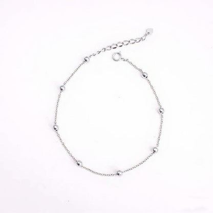 S925 Sterling Silver 14K Gold plated Minimalist Anklet For Women