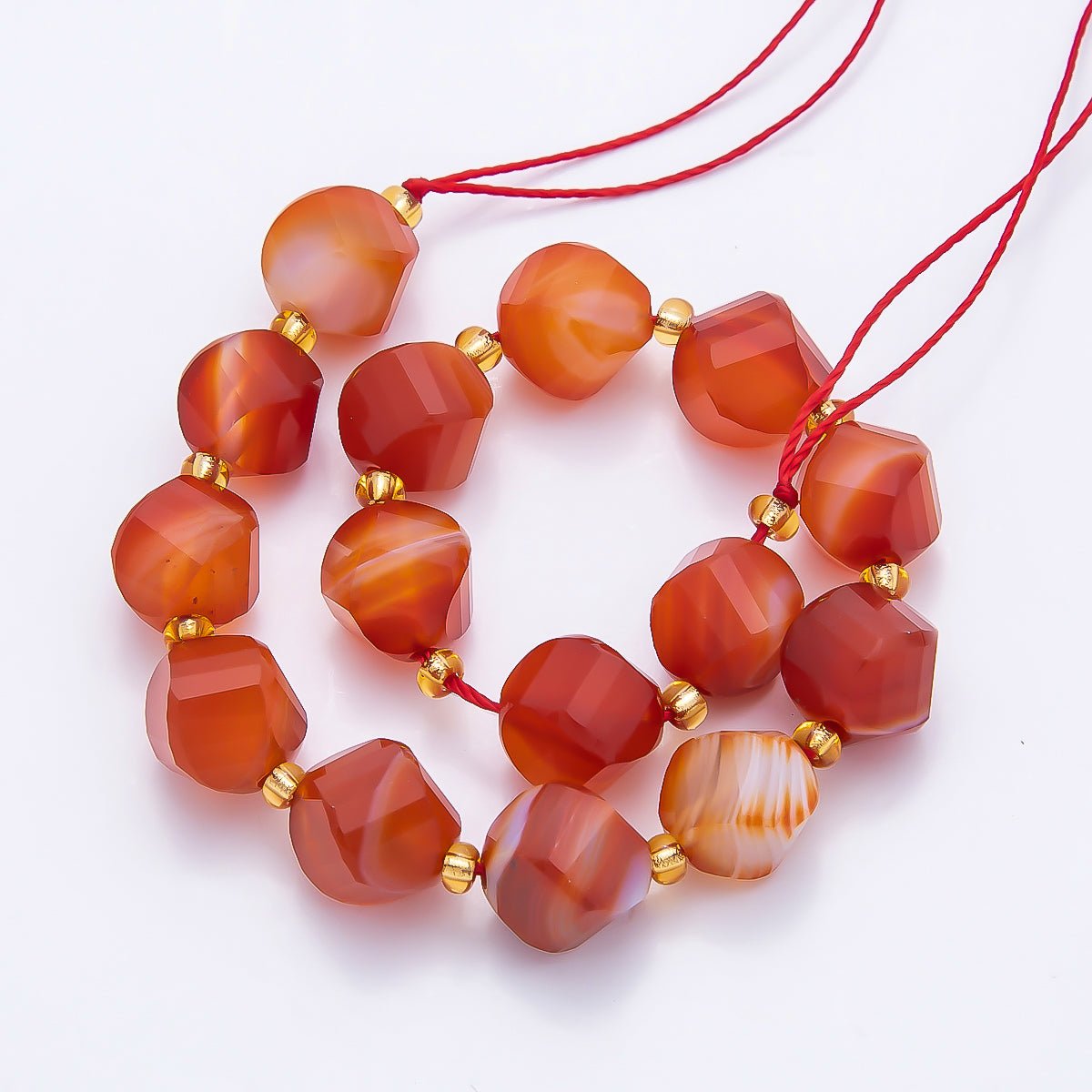 9mm Natural Gemstone Round Multifaceted Beads Strand Finding | WA-04760 ~ WA-04770