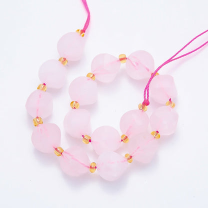 9mm Natural Gemstone Round Multifaceted Beads Strand Finding | WA-04760 ~ WA-04770