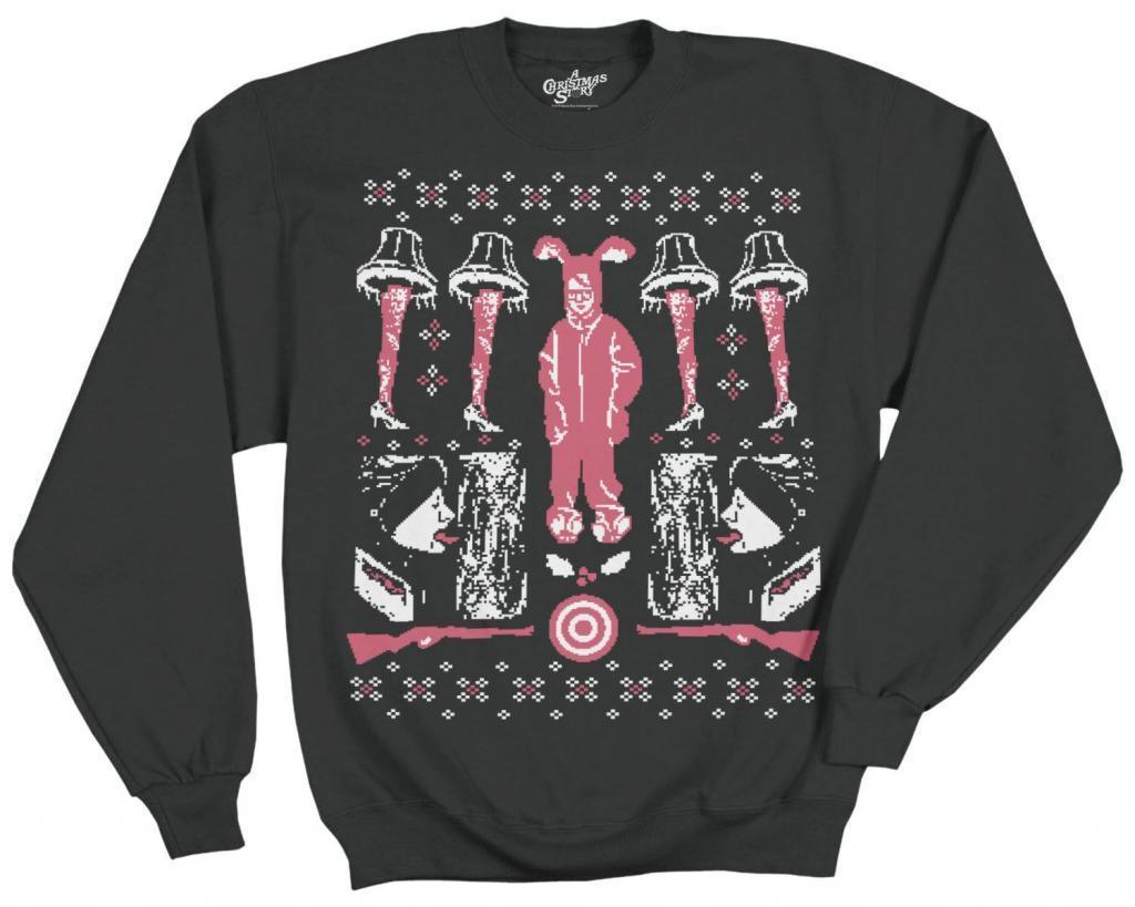 A Christmas Story Ugly Pattern Fleece Sweatshirt