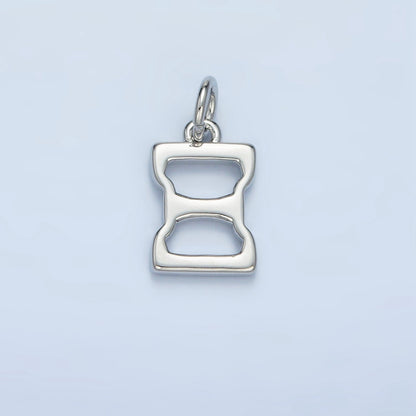 16K Gold Filled Greek Alphabet Personalized Charm in Gold &amp; Silver | A1271 - A1294
