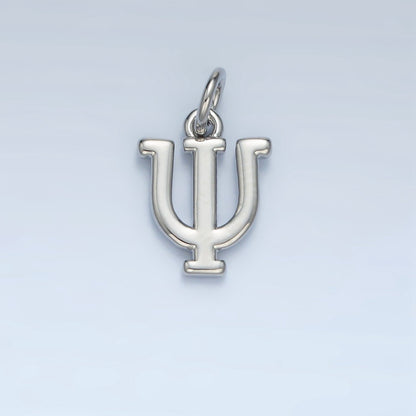 16K Gold Filled Greek Alphabet Personalized Charm in Gold &amp; Silver | A1271 - A1294
