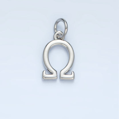 16K Gold Filled Greek Alphabet Personalized Charm in Gold &amp; Silver | A1271 - A1294