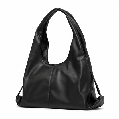 Unbranded Women PU Leather Hobo Shoulder Bag - Large Capacity Daily Commute Tote