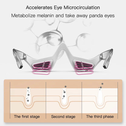 Portable Professional 3D Eye Massager for Adults with 4 Therapy Modes Rechargeable Battery Skin Brightening Eye Care Device