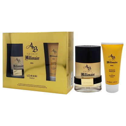 AB Spirit Millionaire Oud By Lomani For Men (2pc Gift Set)