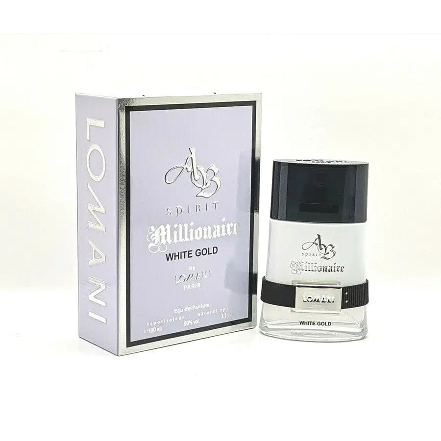 AB Spirit Millionaire White Gold By Lomani For Men 3.3oz EDP Spray