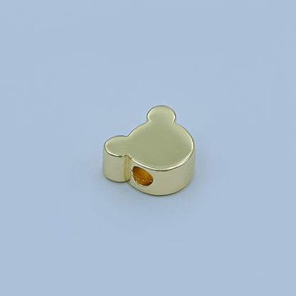 24K Gold Filled 5mm Minimalist Mouse Mini Bead by 20 Pieces | B079