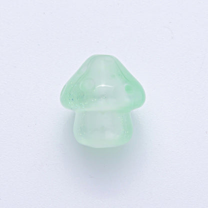 17mm Forest Mushroom Plant Acrylic Resin Bead Set by 2 | B648 - B651