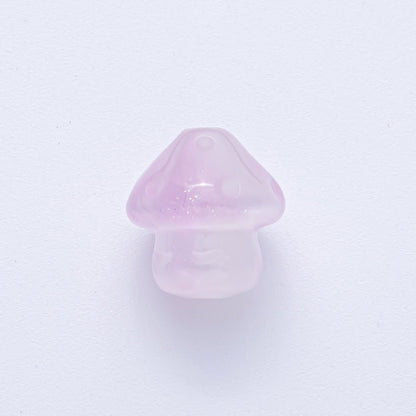 17mm Forest Mushroom Plant Acrylic Resin Bead Set by 2 | B648 - B651