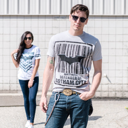 Batman Barcode Defender of Gotham City T-Shirt