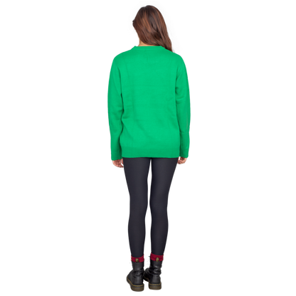 Big Face Adult Unisex Holiday Season Grinch Ugly Christmas Sweater
