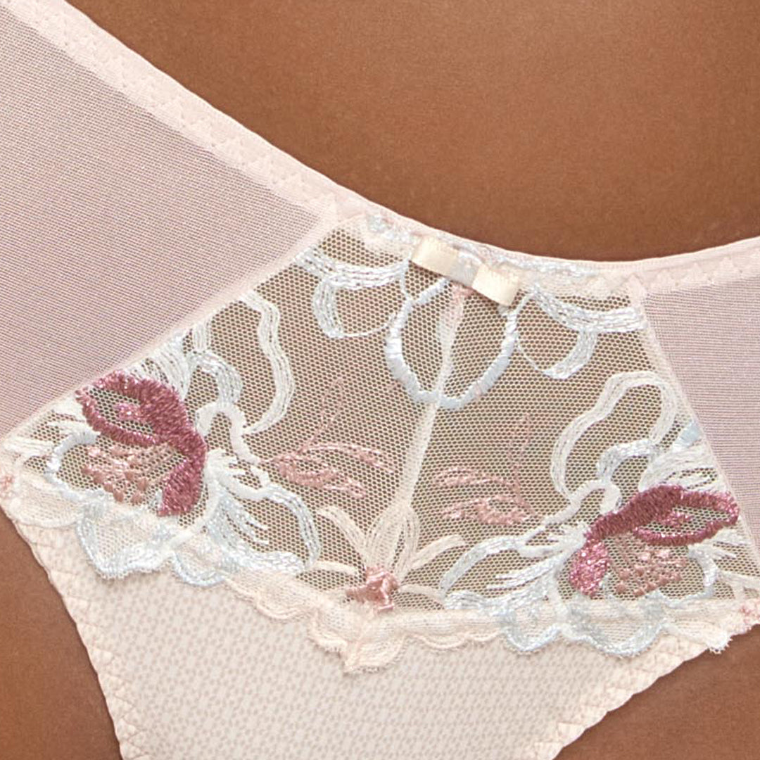 Soft Mesh Thong Panty Bisquit
