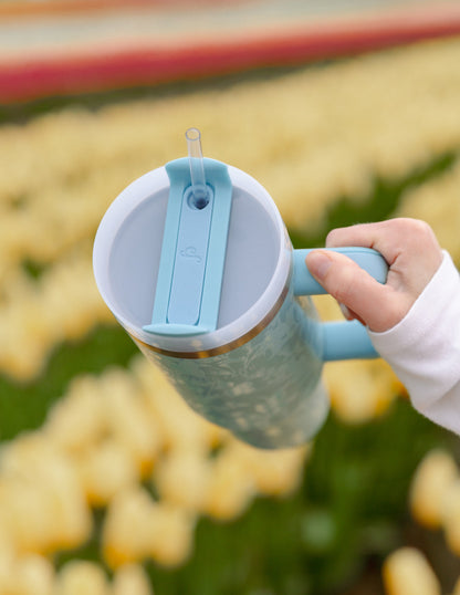 Blue Botanic 40 oz Tumbler