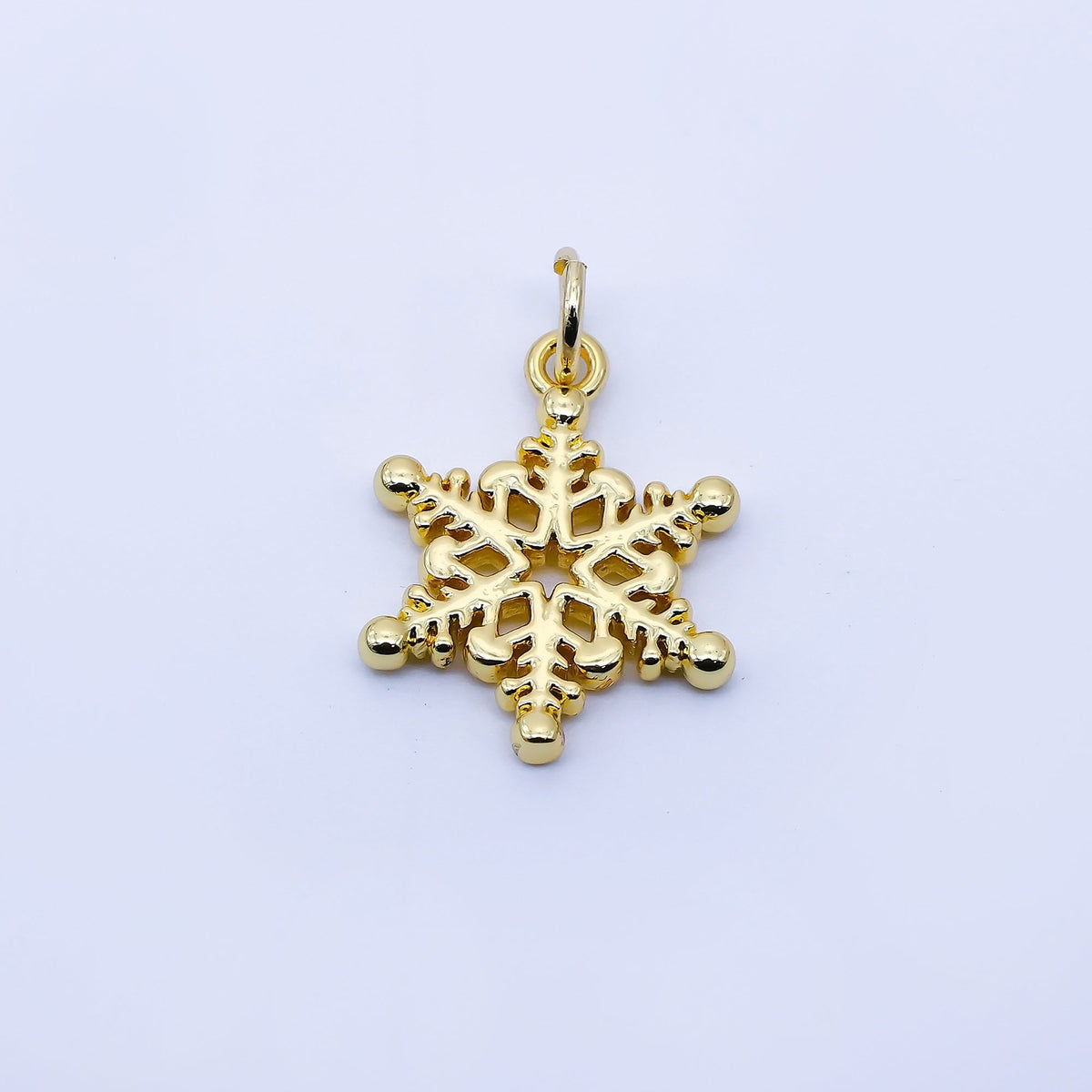24K Gold Filled 17mm Snowdrop Minimalist Charm in Gold &amp; Silver | C937