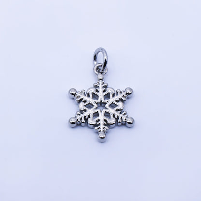 24K Gold Filled 17mm Snowdrop Minimalist Charm in Gold &amp; Silver | C937