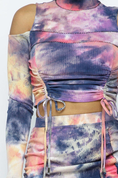 “Tie Or Draw” Lavender Skirt Set