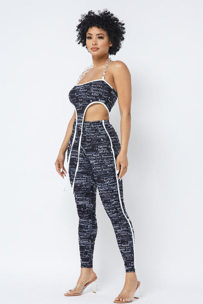 “Logic” Black Leggings Set