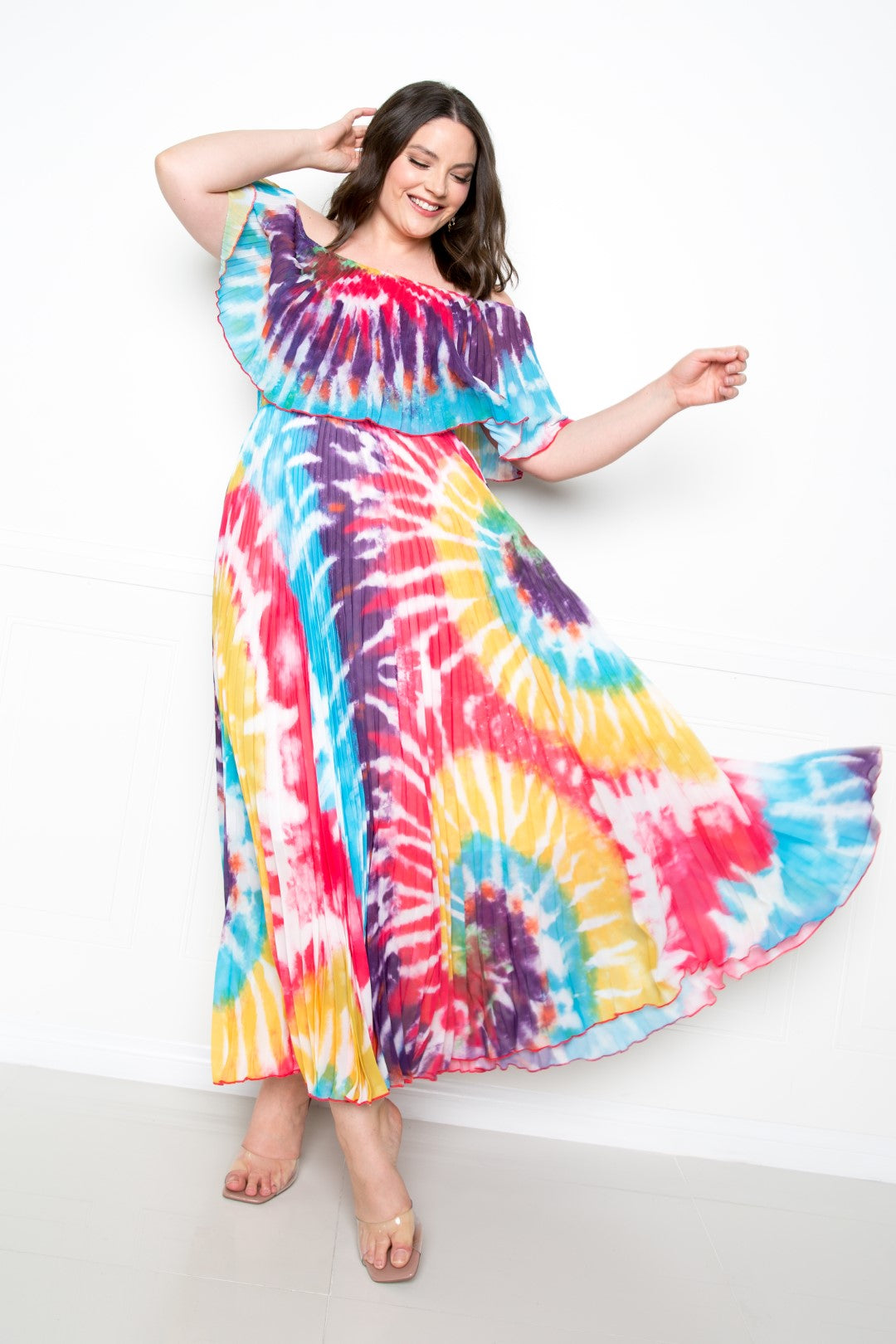 “Bowie V2” Pleated Maxi Dress