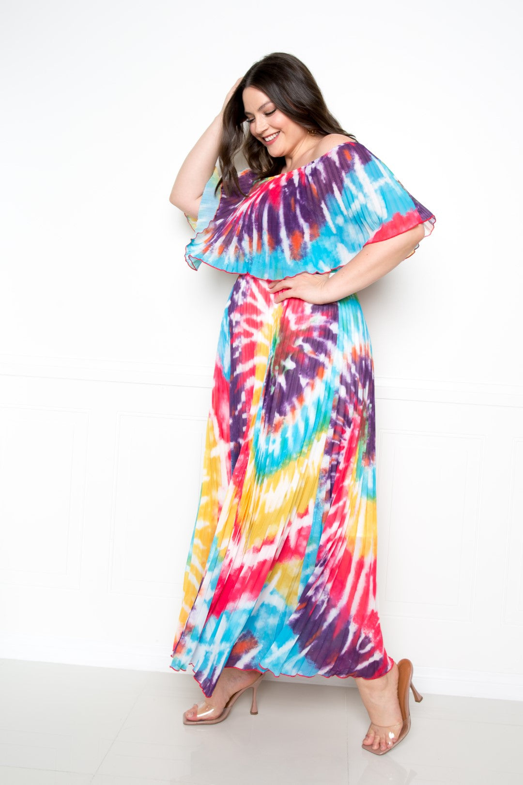 “Bowie V2” Pleated Maxi Dress