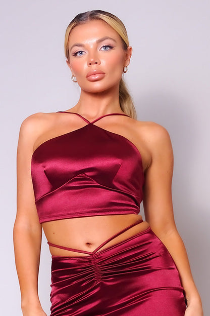 “Diva Deluxe” Burgundy Top