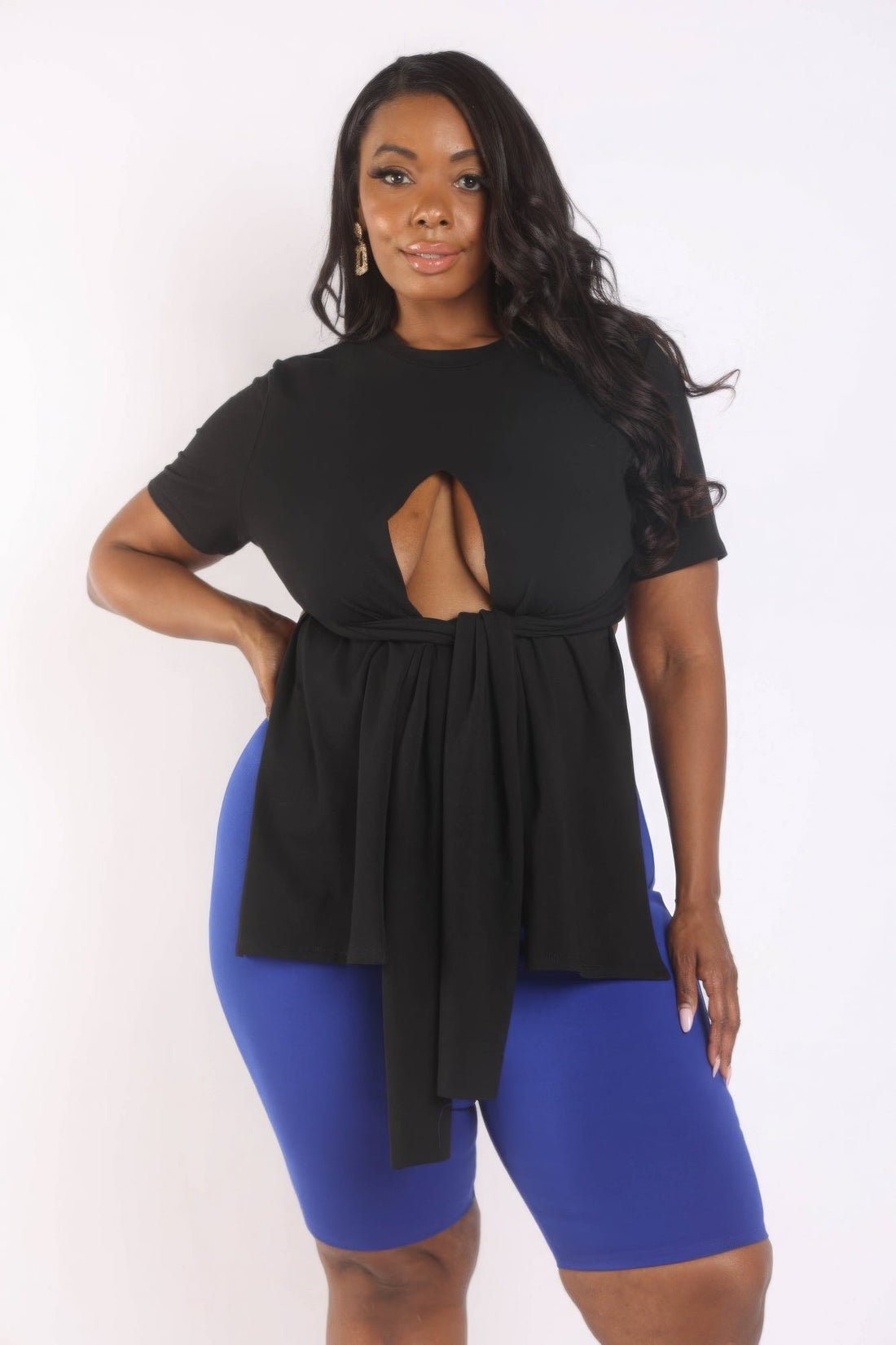 “Raya” Slit T Shirt