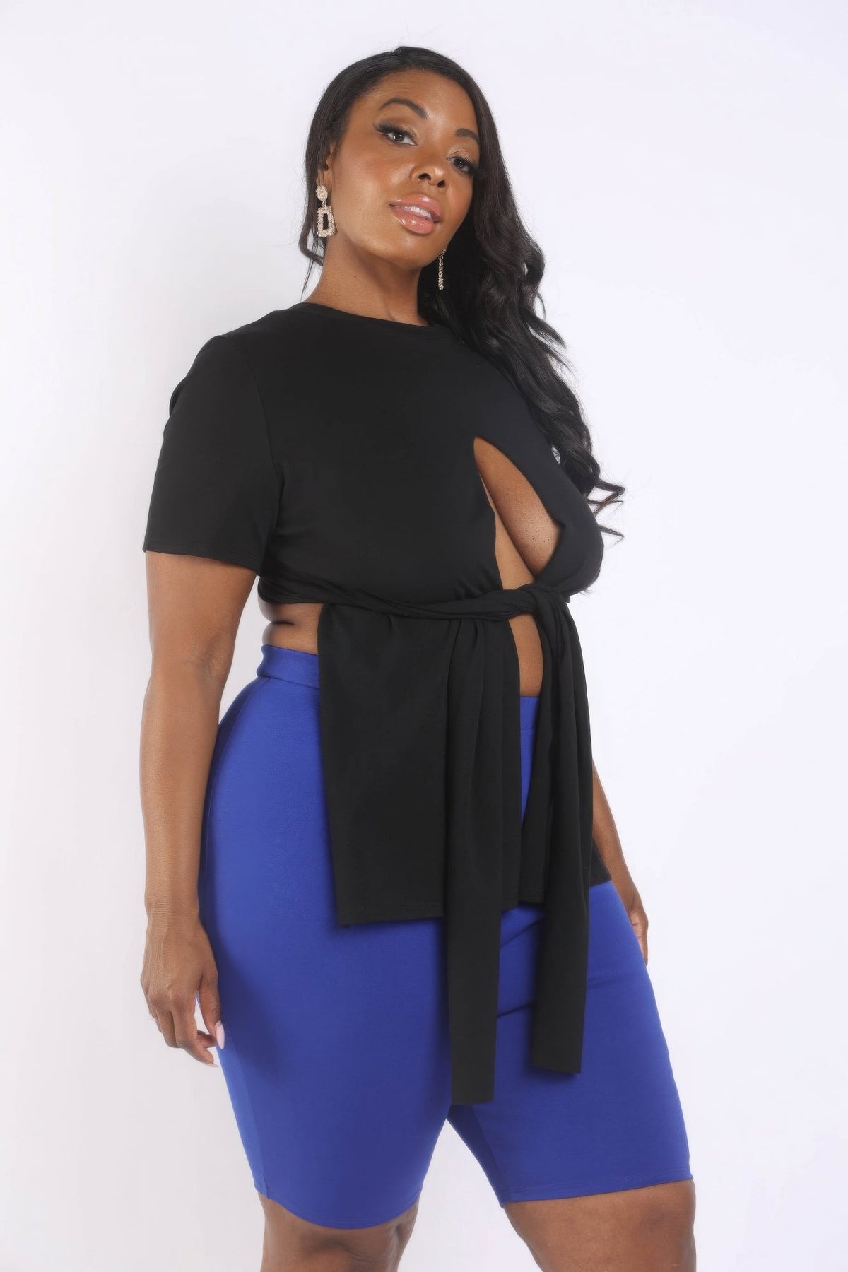 “Raya” Slit T Shirt