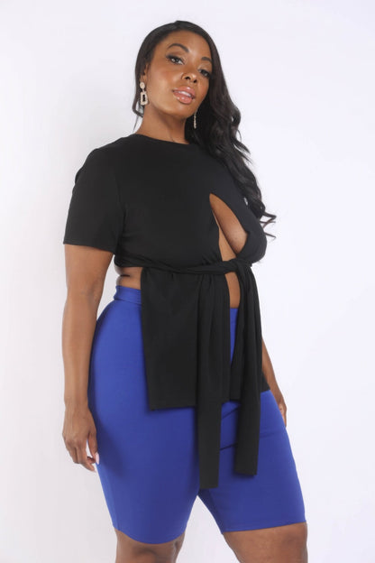 “Raya” Slit T Shirt