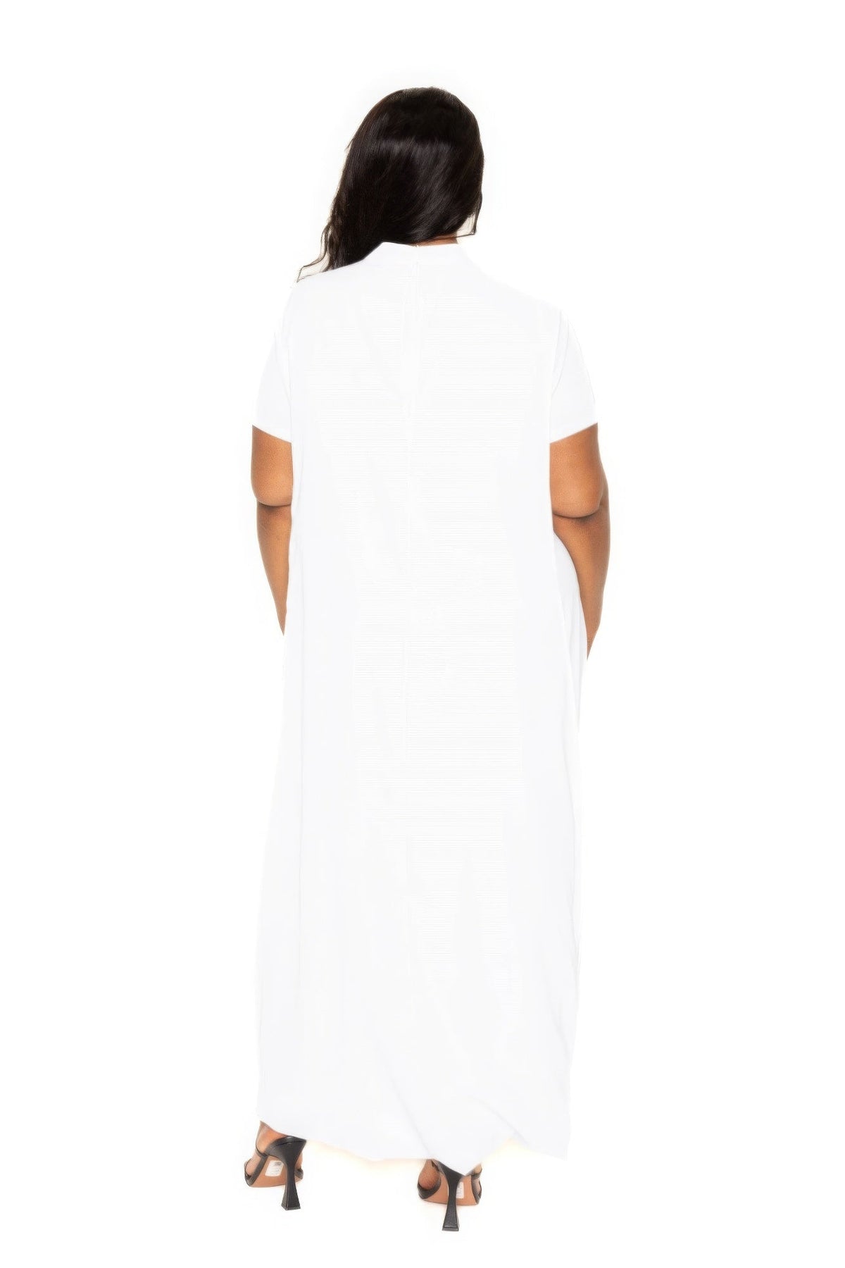 “Don’t Mock Me” White Cape Dress
