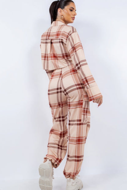 Cropped Shirt &amp; Cargo Pants Set