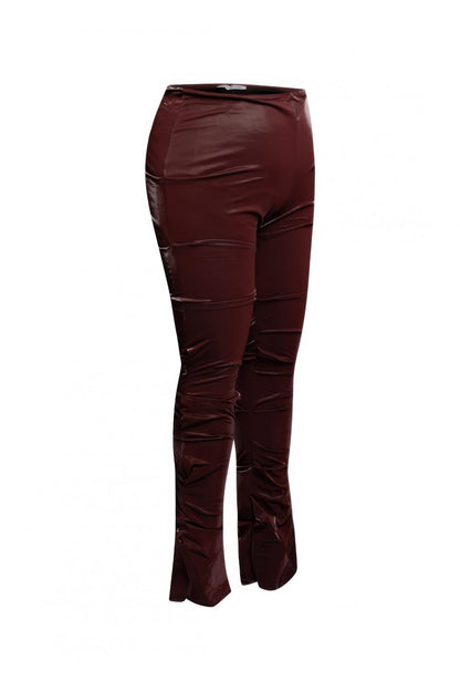 Velvet Pu Ruched Pants