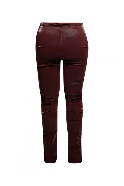 Velvet Pu Ruched Pants