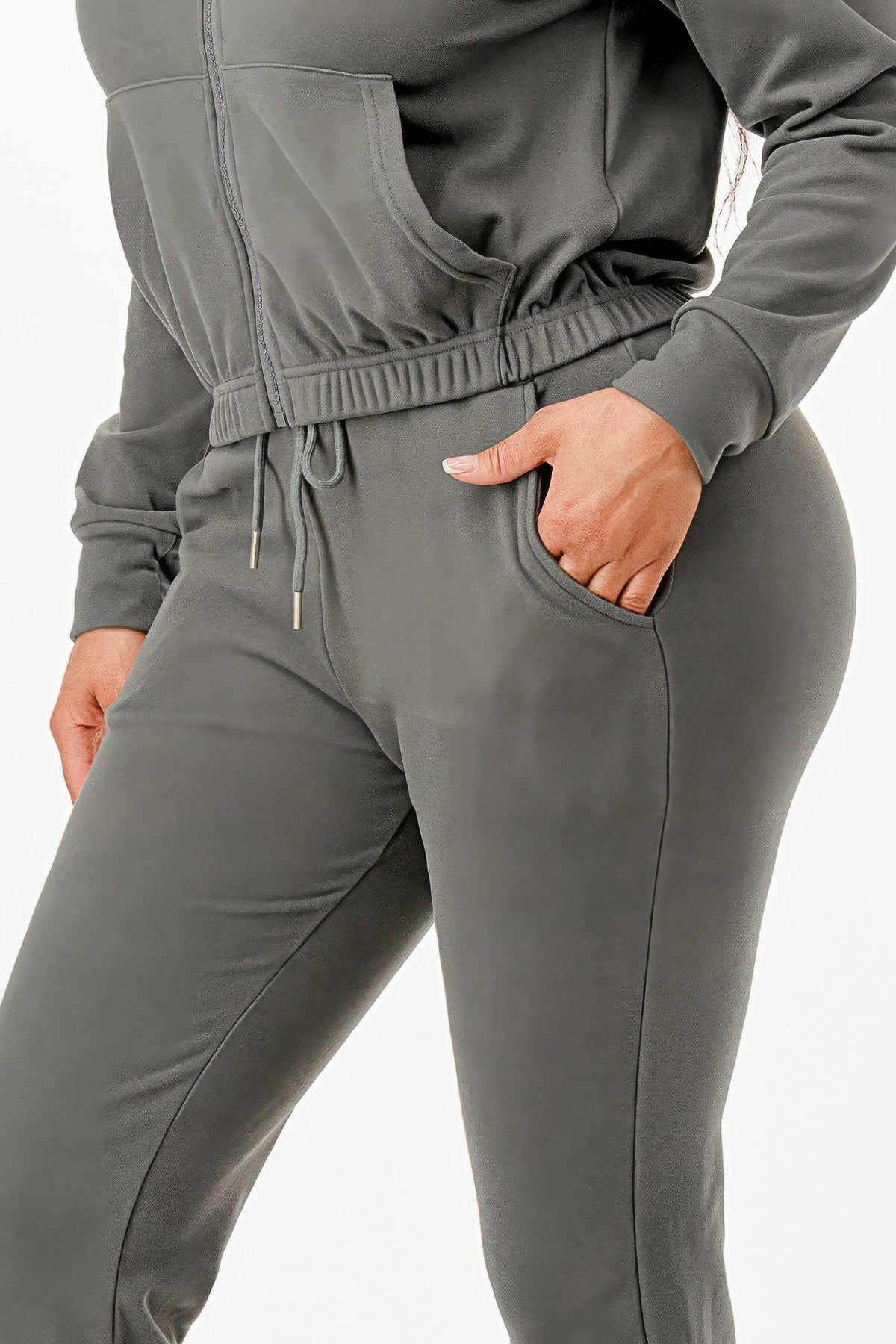 Soft Zipup Track Suit Set