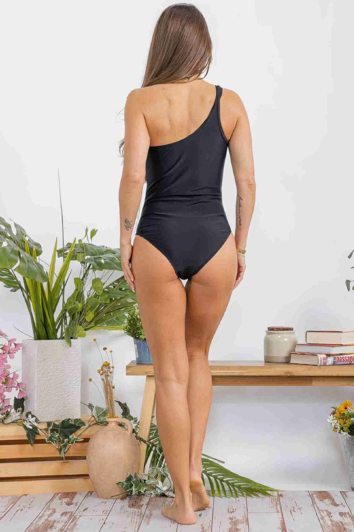 Black One Should Cut Out Swimwear