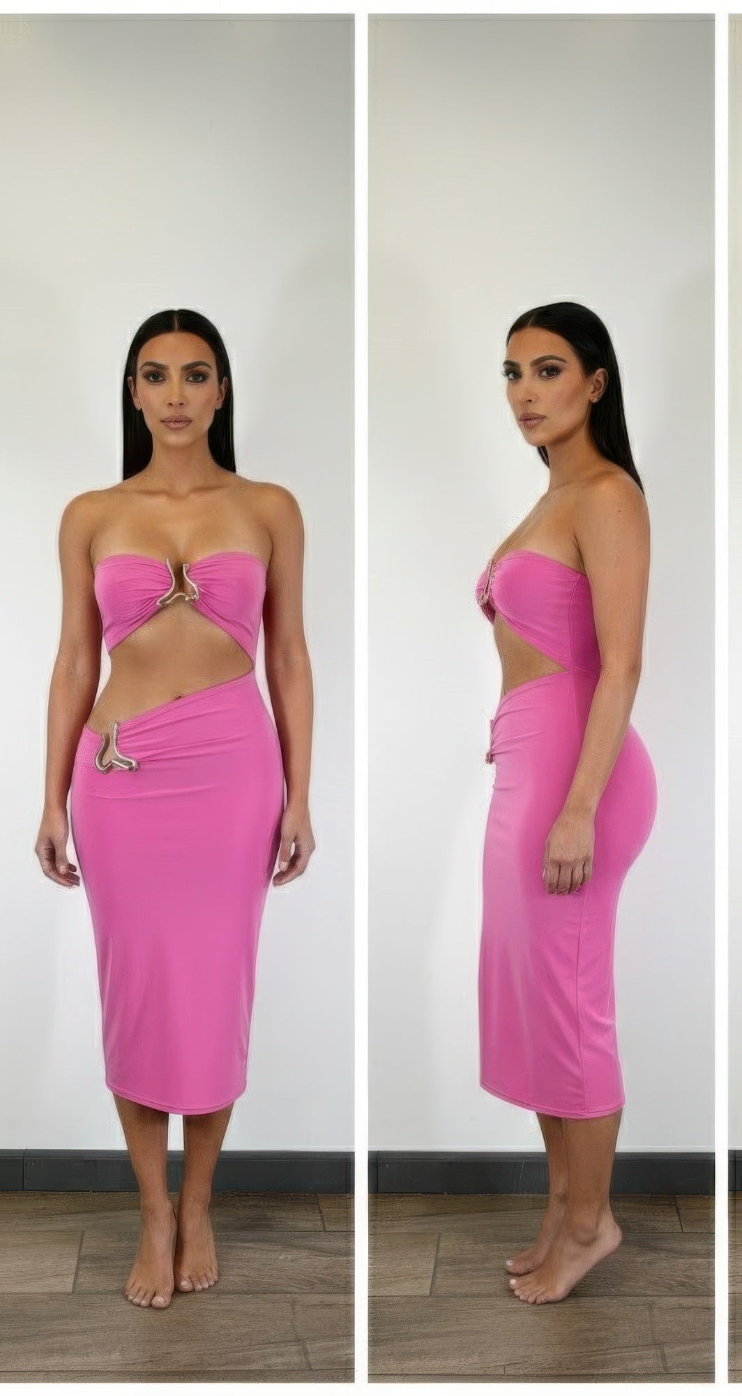 A Sharp Triangular Cutout Midi