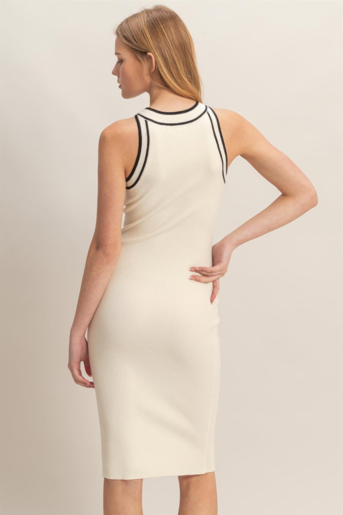 Ribbed Sleeveless Dress
