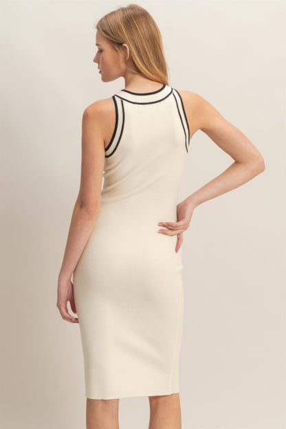 Ribbed Sleeveless Dress