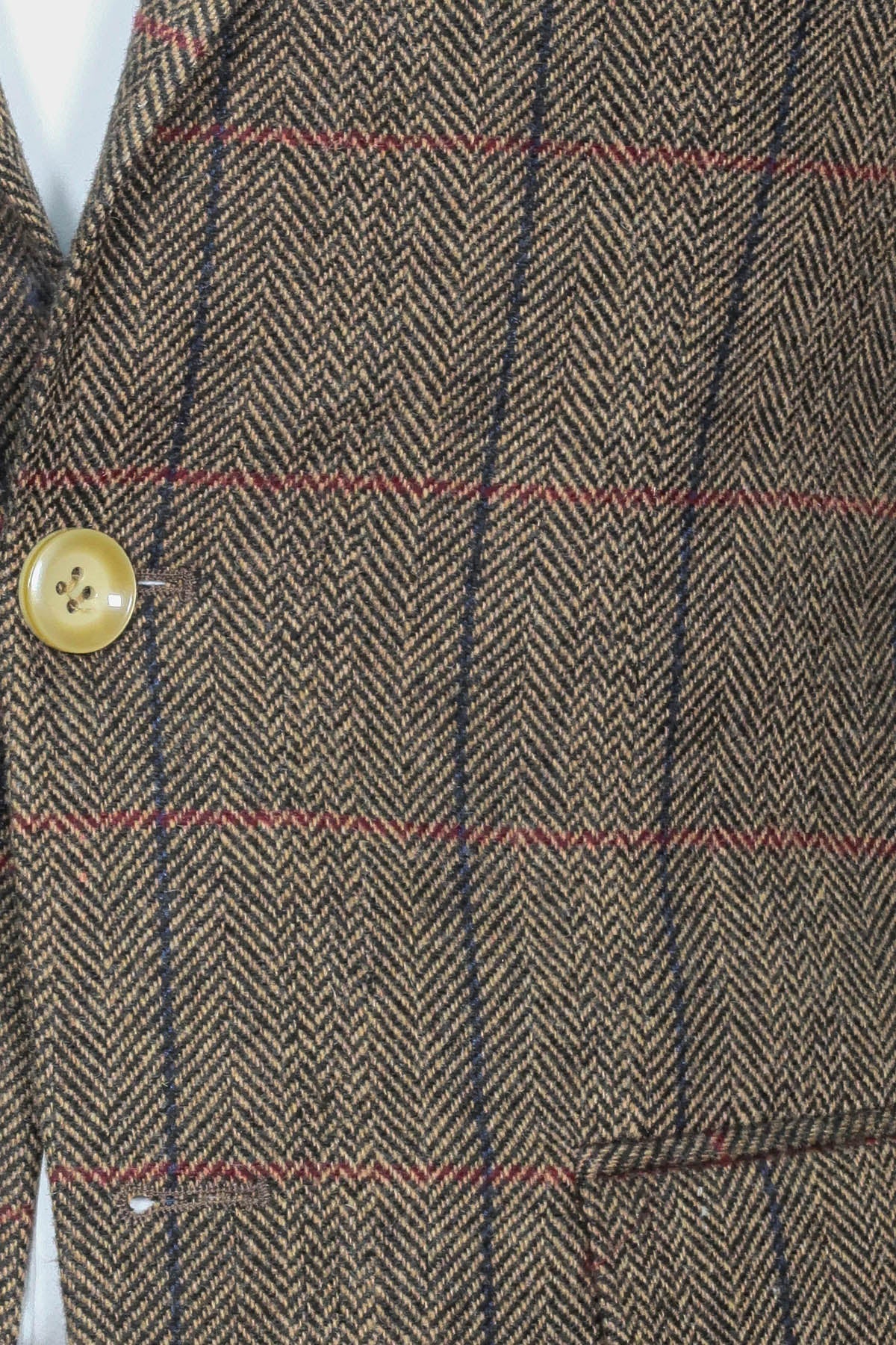 Checked Brown Slim-Fit Men&