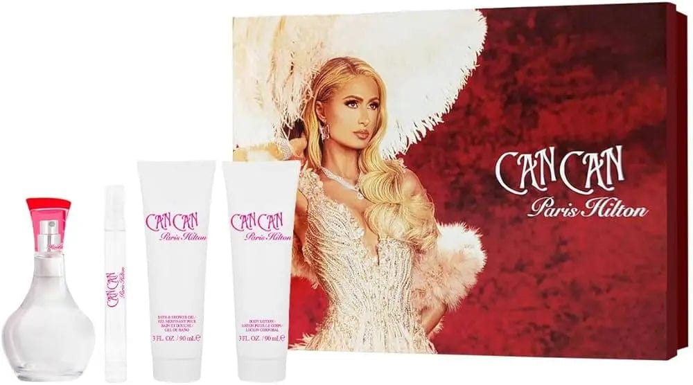Can Can by Paris Hilton 4Pcs Set for Women EDP Spray