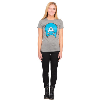 Captain America Big Blue A Mask Juniors/Women&