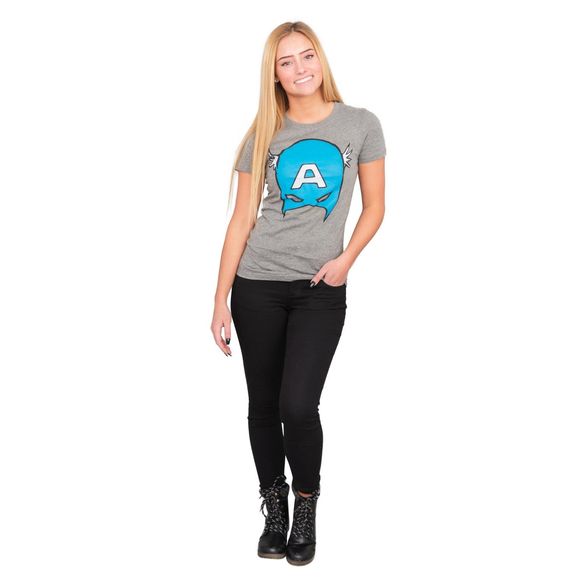 Captain America Big Blue A Mask Juniors/Women&