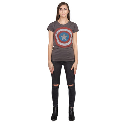 Captain America Studded Star Juniors/Women&