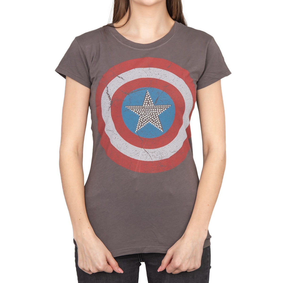 Captain America Studded Star Juniors/Women&