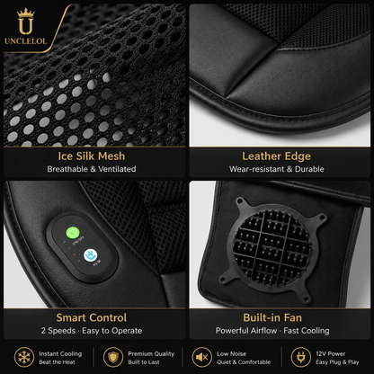 12V Universal Car Seat Cooling Cushion – Fast Ventilated Cooling Pad for Cars, SUVs &amp; Trucks