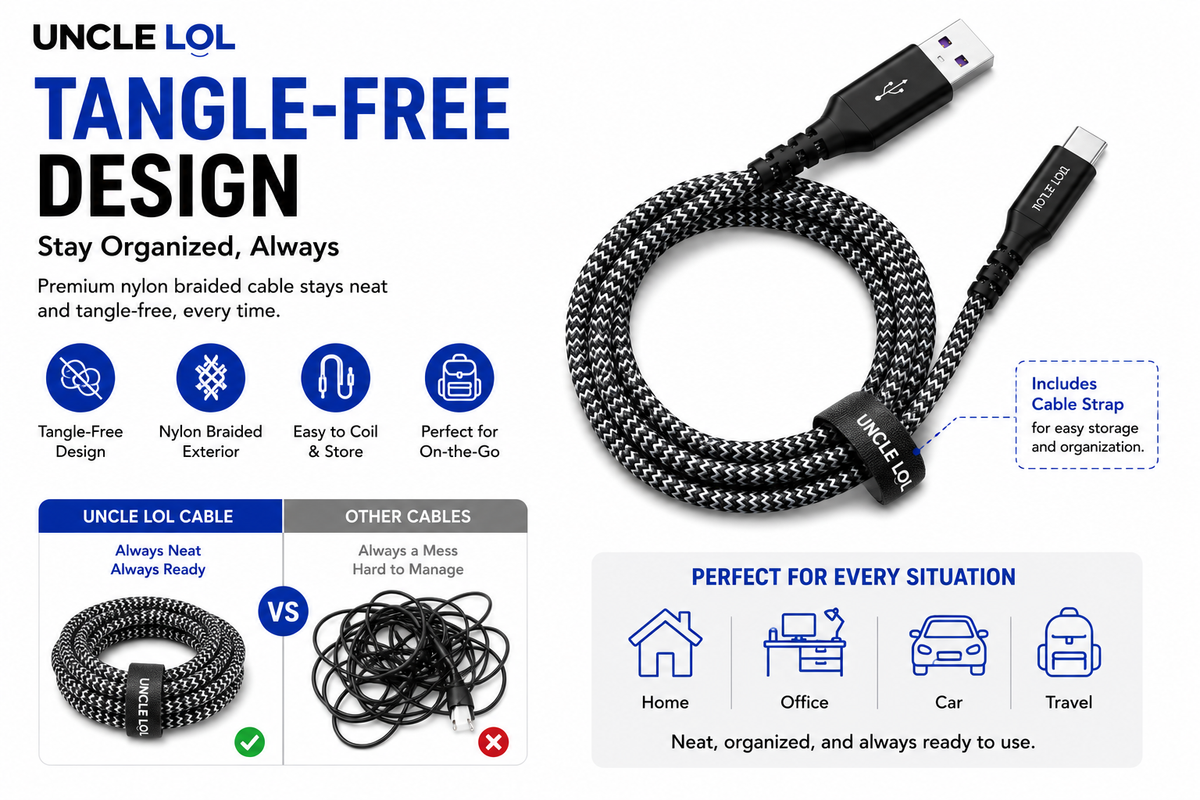 USB-C Fast Charging Cable 10FT – Premium Quality, Extra Long &amp; Durable | Wholesale Warehouse Pricing