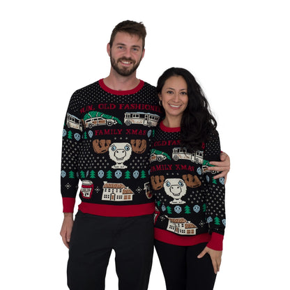 Christmas Vacation Old Fashioned Xmas Ugly Sweater