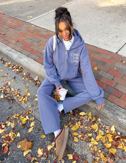 Created by the Creator Plum Full-Zip Hoodie