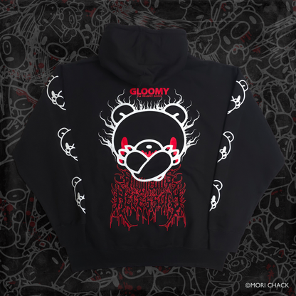 Cross Arms Pullover Hoodie Black