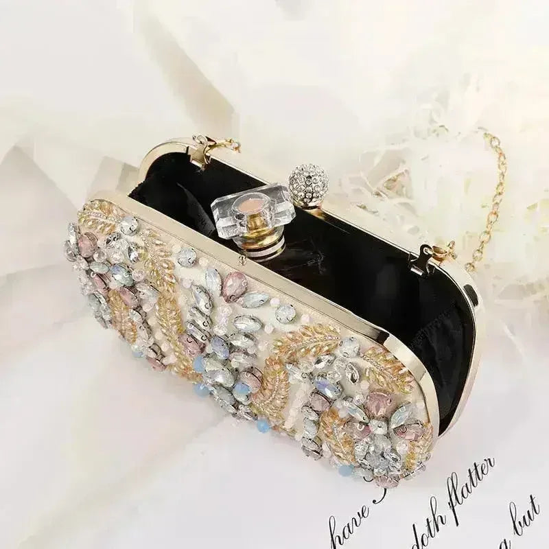 Luxury Rhinestone Clutch Bag - Wedding &amp; Party Purse | Femstylo