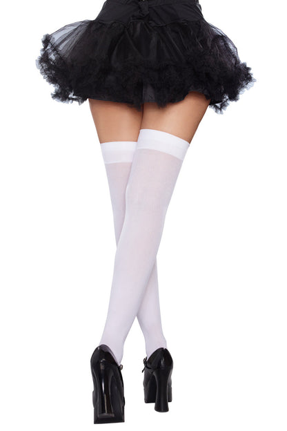 Bow Top Opaque Stockings